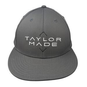 TaylorMade Snapback Hat Gray One Size Embroidered Adjustable 6 Panel